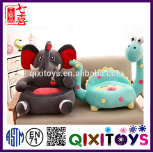 Chaise de jouet en peluche bourrée par ICTI usine Chaise de jouet en forme animale sûre de chaise de bébé